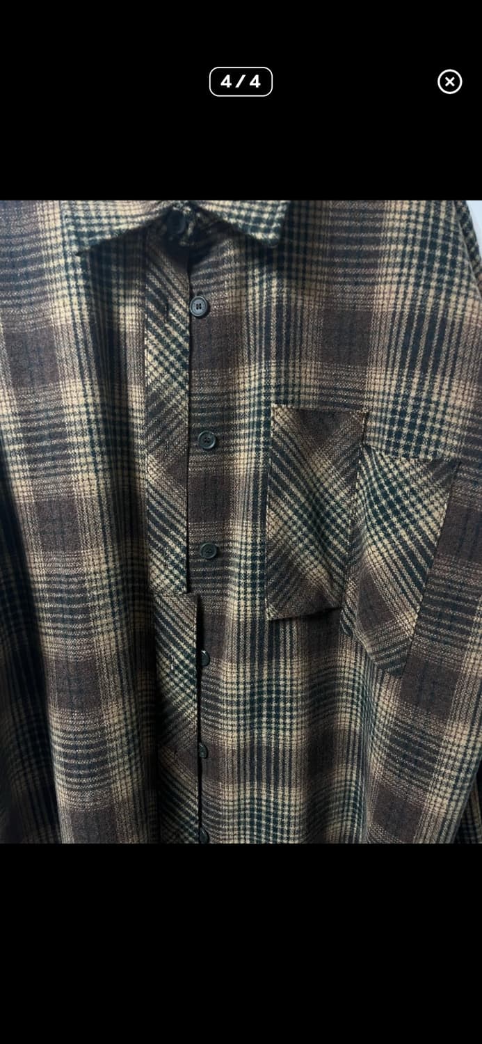 아더에러 오버사이즈 루즈핏 체크 셔츠 울 ADERERROR 상품이미지6