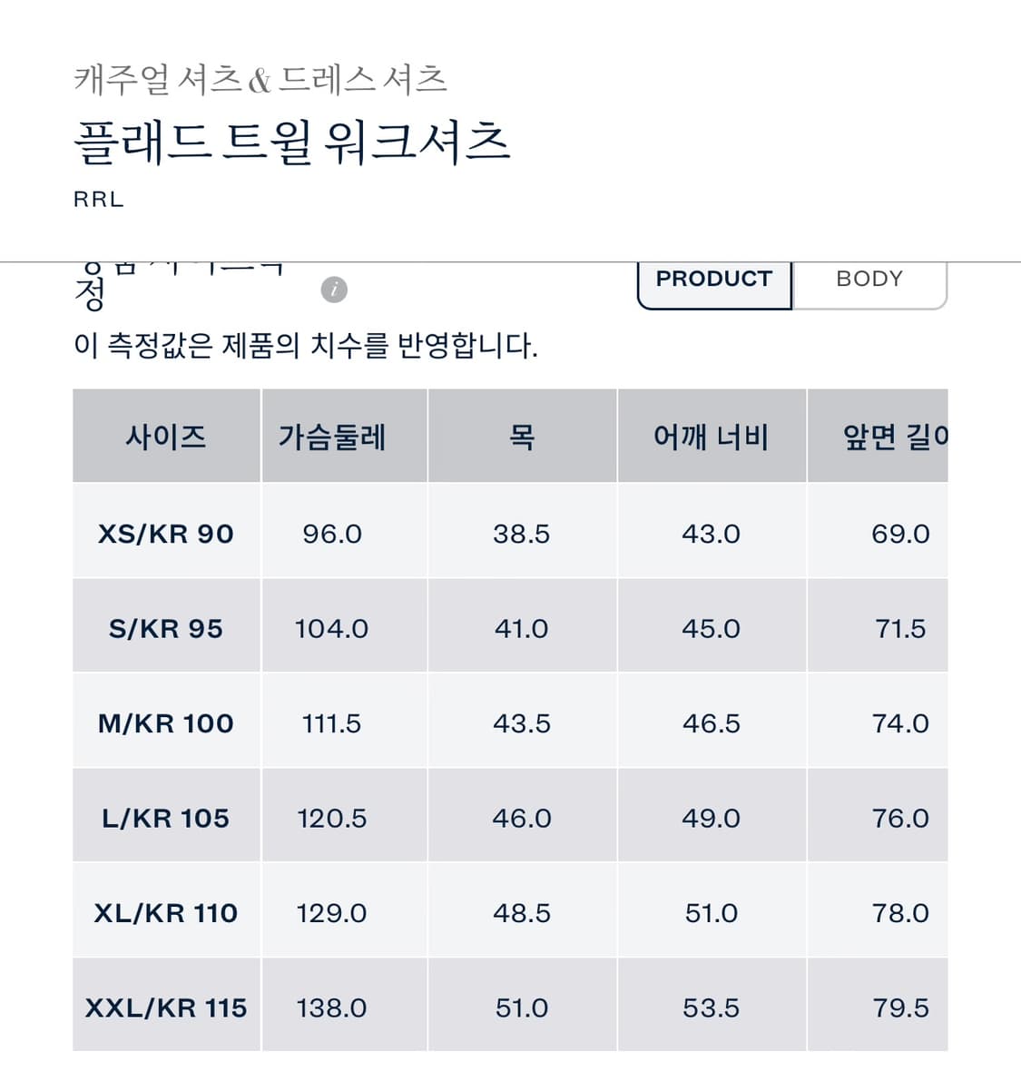 RRL 더블알엘 플래드 트윌 워크셔츠 M  상품이미지5
