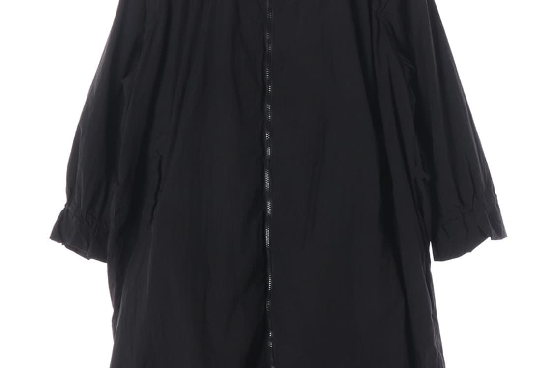 ZARA 블랙 오버핏 후드 롱 야상 S-M 상품이미지4