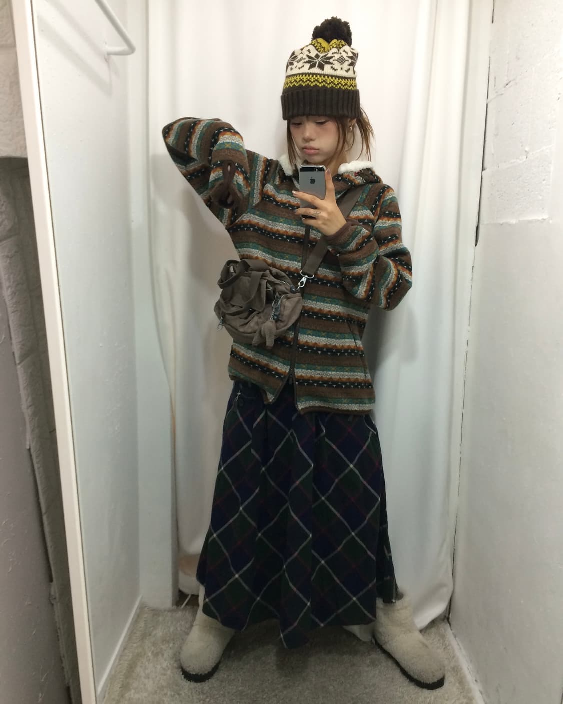 🫎노르딕 패턴 후리스코디🫎 상품이미지2