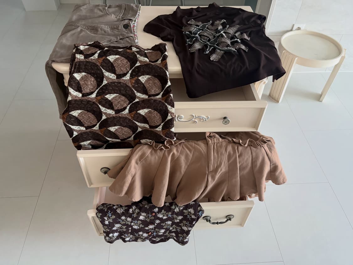 circle print mesh top 상품이미지7