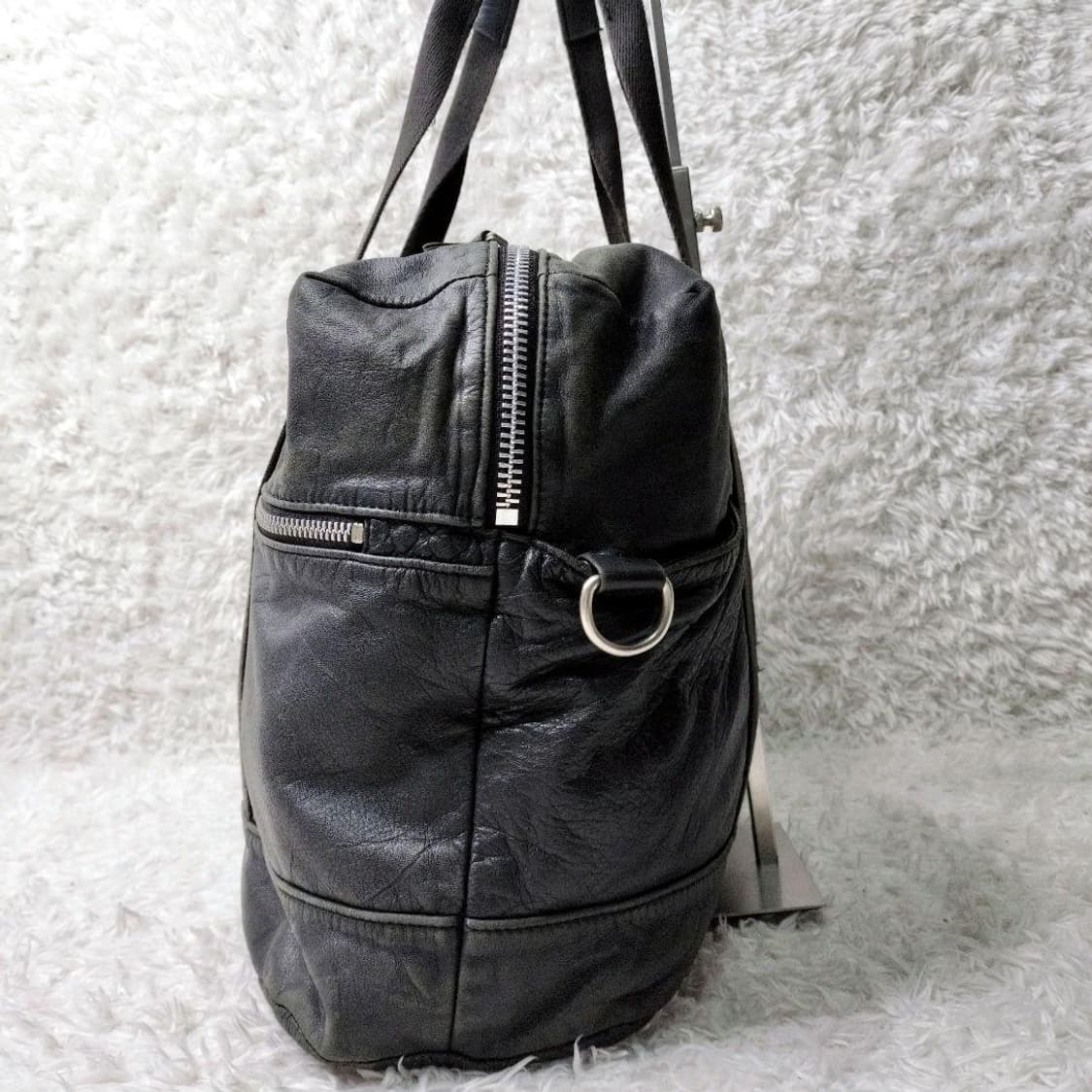 요지 야마모토 소가죽 투웨이 보스톤백 상품이미지3