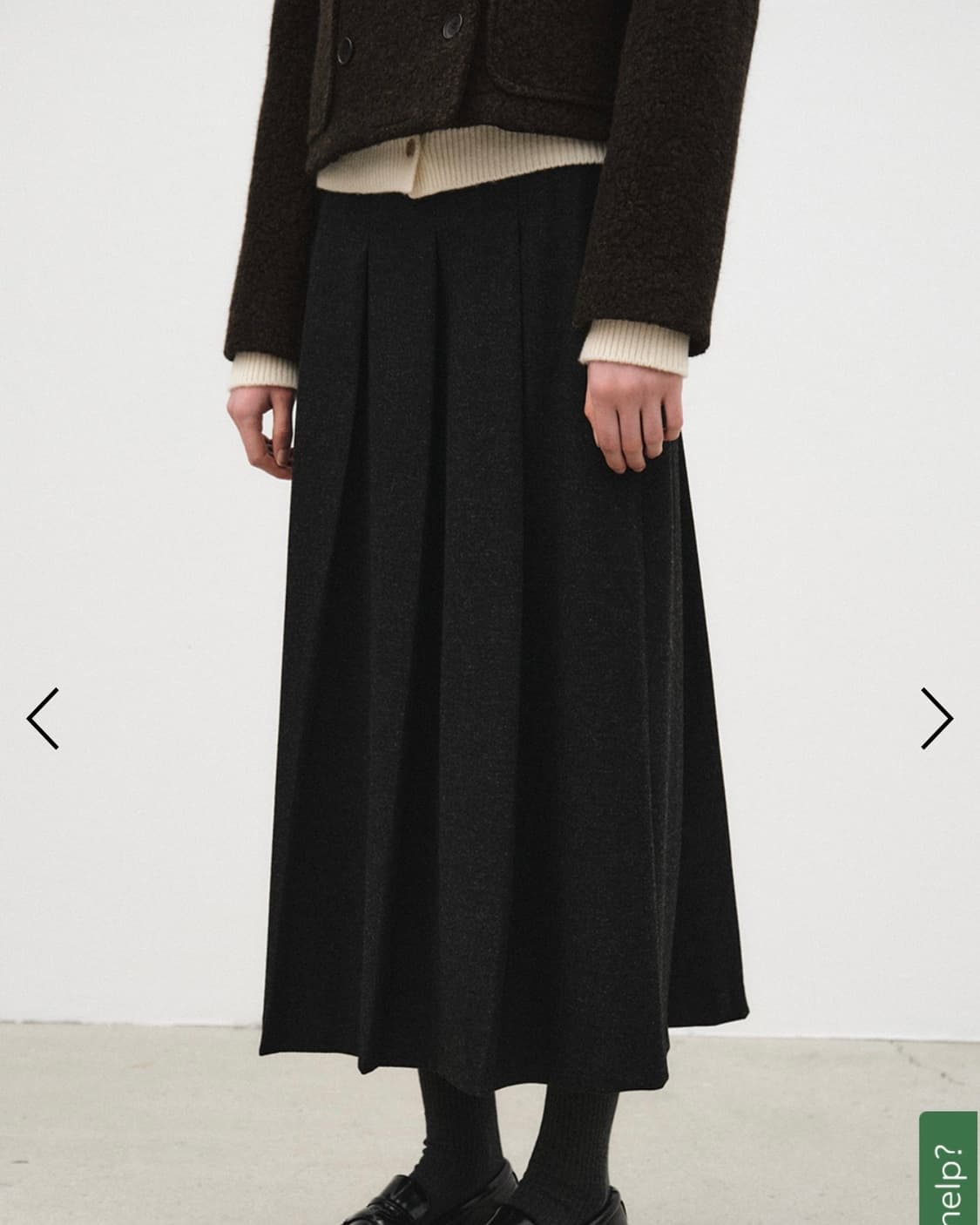 brenda brenden wool pleats skirt 상품이미지1