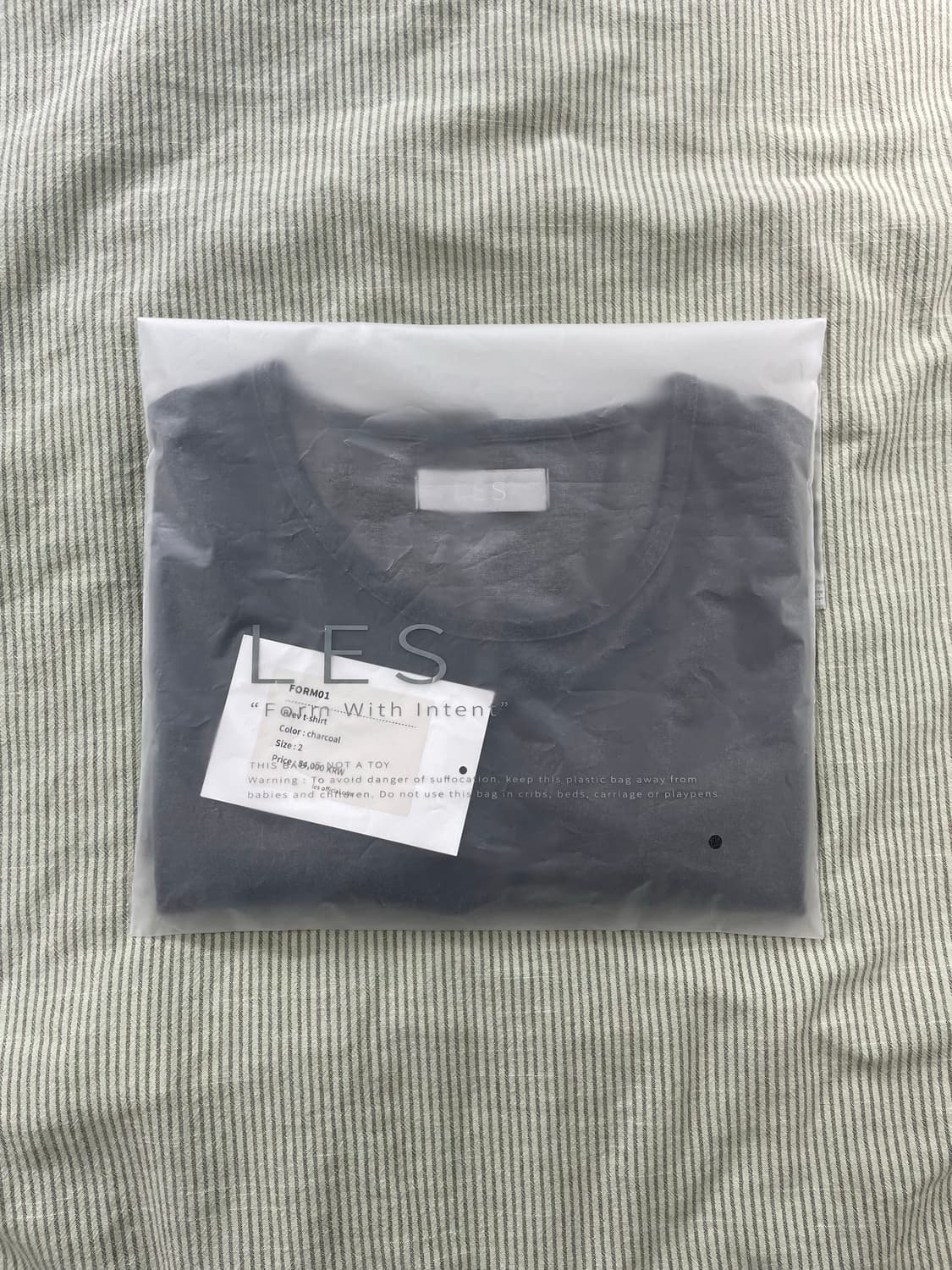 Les Brev T-shirt 반팔 차콜 상품이미지3