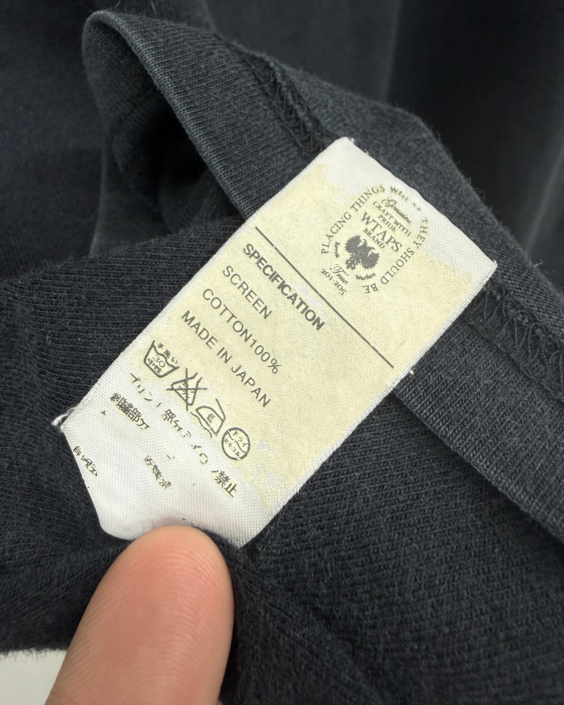 WTAPS 그래픽 티셔츠 블랙 상품이미지6