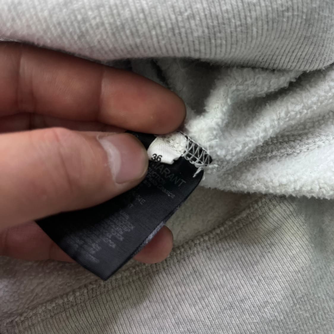 100 이자벨마랑 빅로고 후드티 상품이미지4