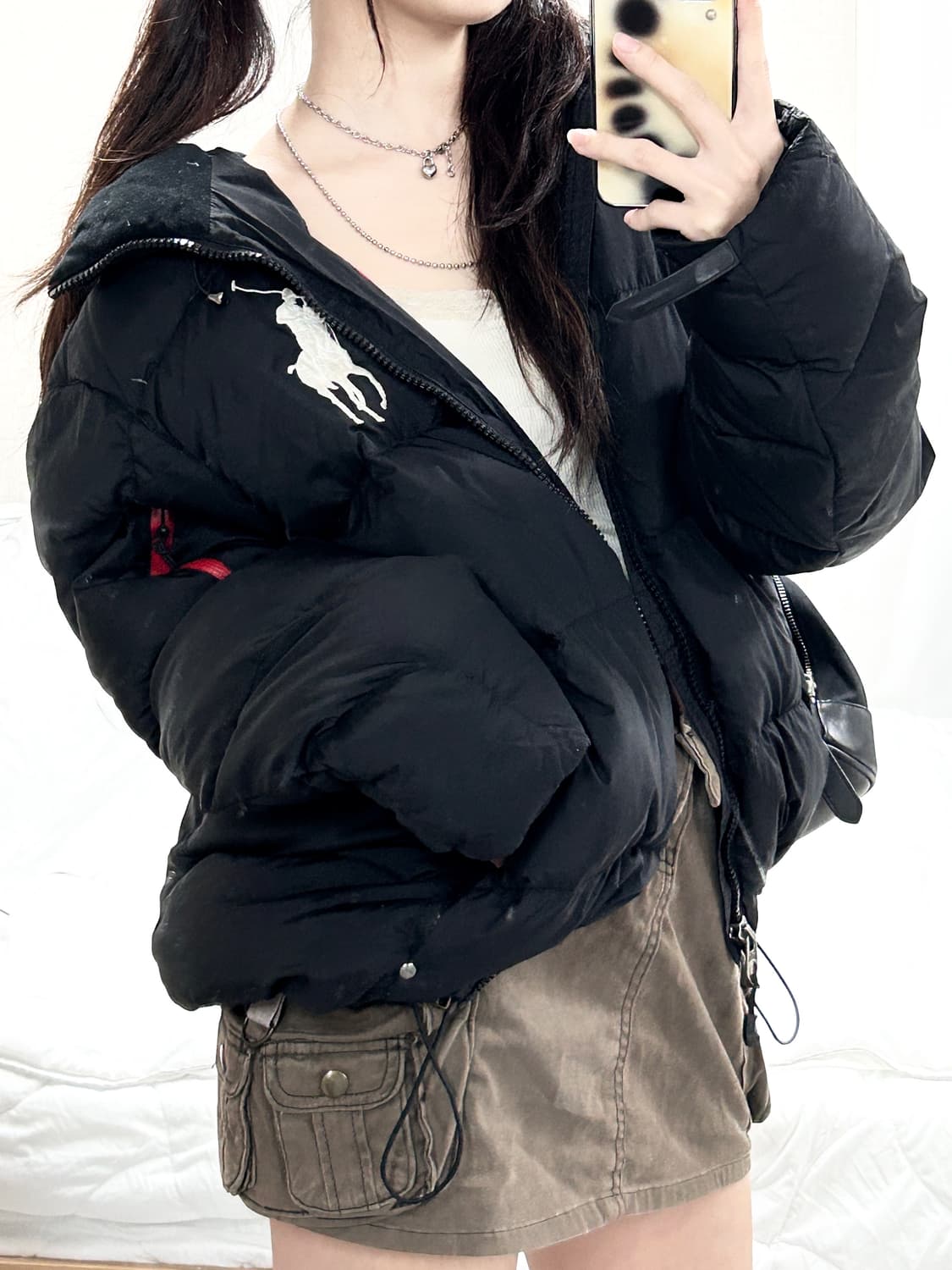 폴로 빅포니 블랙 덕다운 패딩 상품이미지3