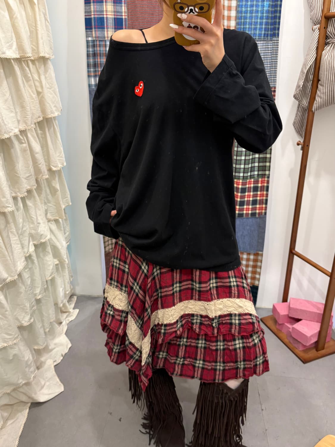  꼼데가르송 하트 롱슬리브  상품이미지5
