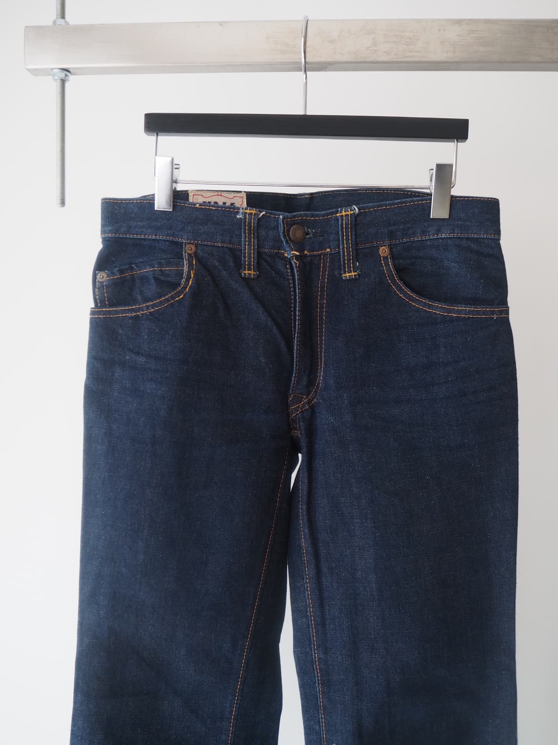 1970's Half bell bottom denim pants  상품이미지2