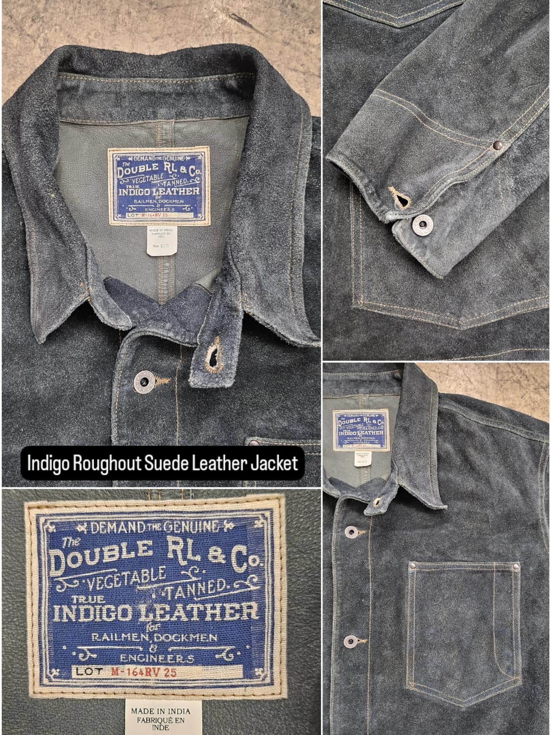 인디고 스웨이드 자켓 상품이미지3