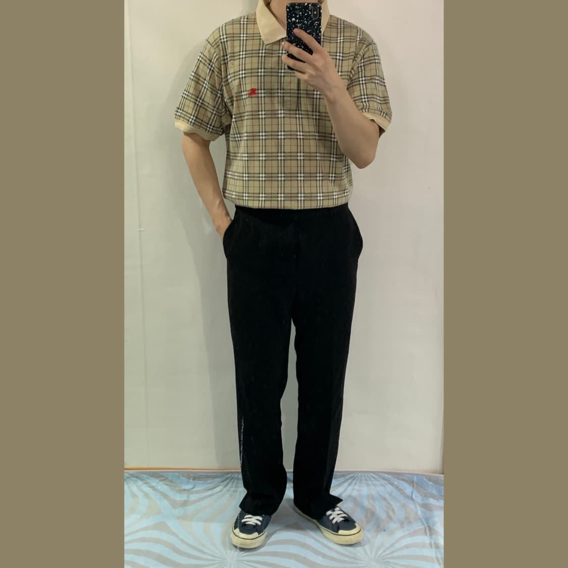 버버리 신형 노바체크 반팔카라티(정품) 상품이미지3