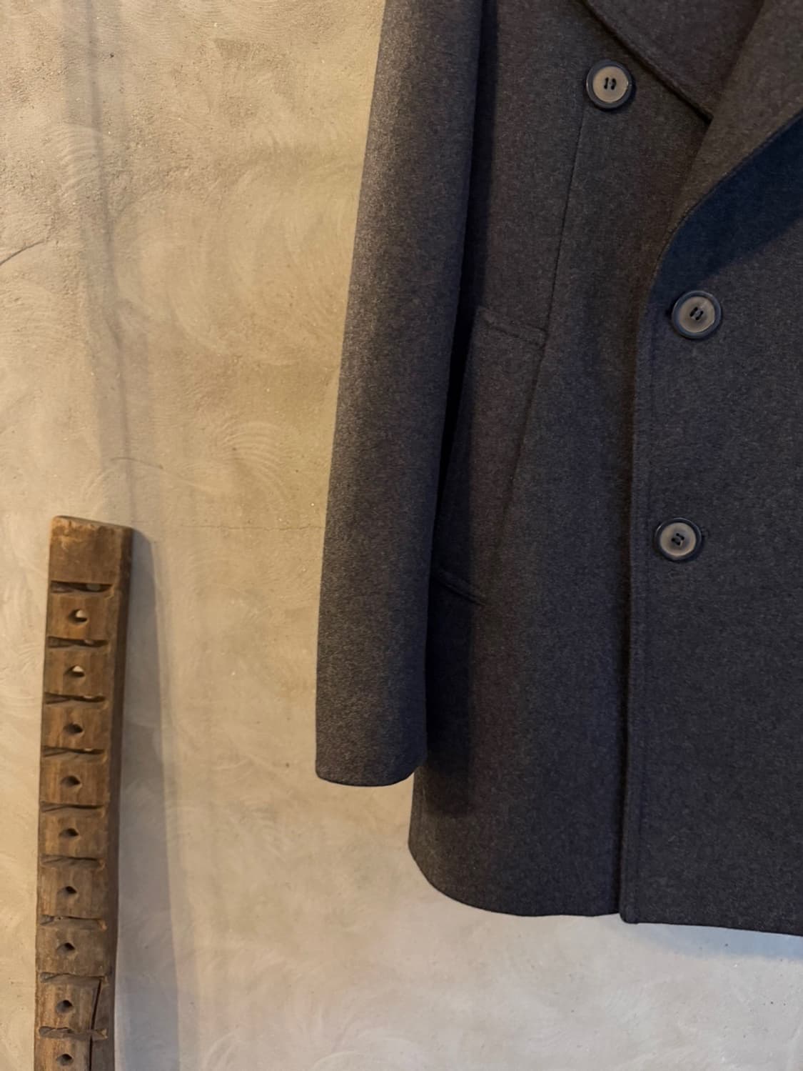 솔리드옴므 캐시미어 울 피코트 슬림100 상품이미지3