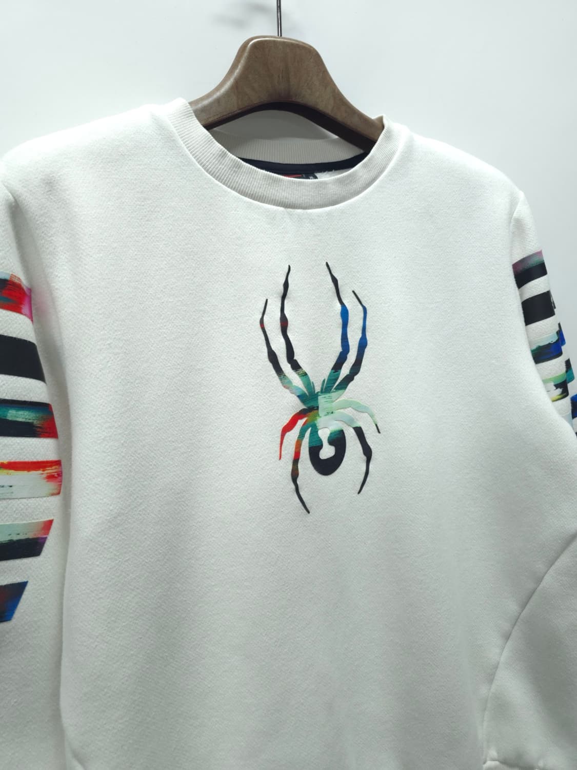 스파이더 멀티 컬러 그래픽 화이트 맨투맨 (105) 상품이미지5