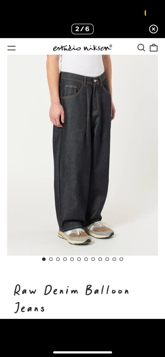 Estudio Niksen raw denim 상품이미지5