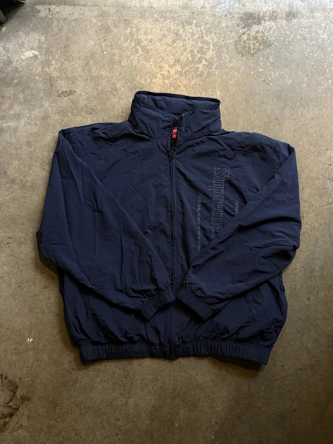 20FW 슈프림 사이드 로고 트랙 자켓 네이비 상품이미지2