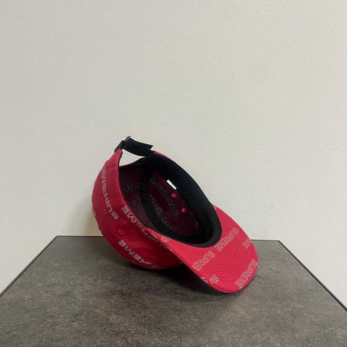 (OS) 슈프림 박스로고 캠프캡 모자 자카드 레드 상품이미지7