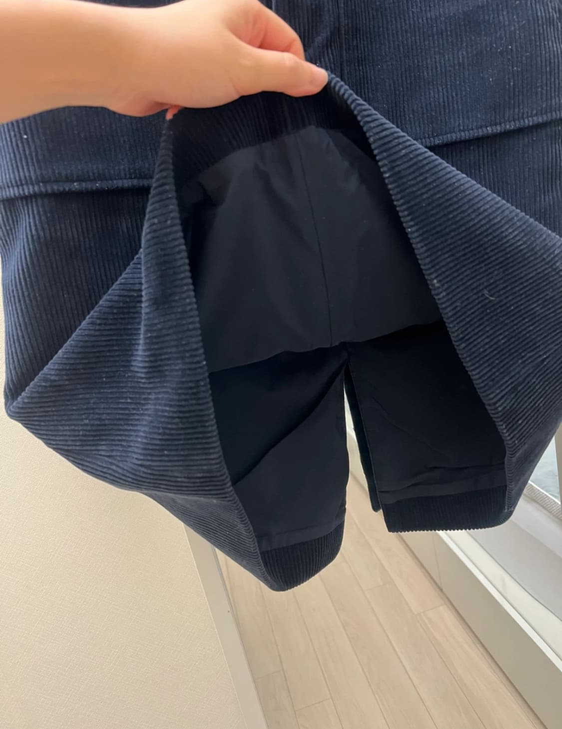 망고매니플리즈 코듀로이 미디 스커트 s 상품이미지4