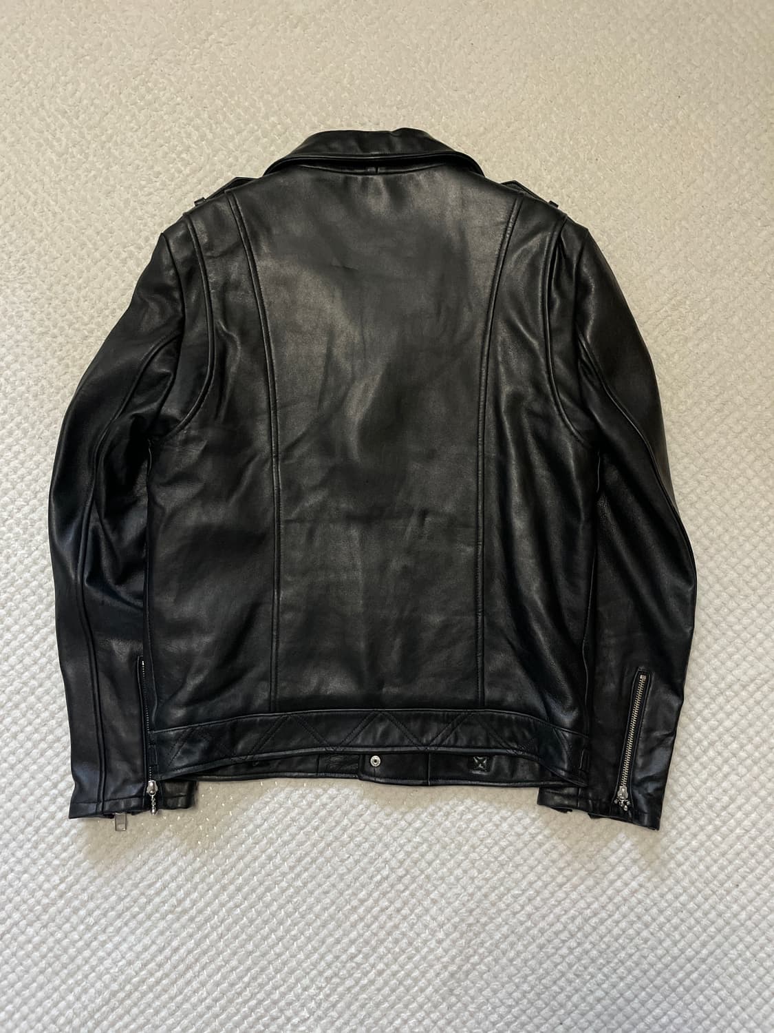 디아프바인 죠니 2WAY 웨스턴 무드 램스킨 양가죽 레더 자켓 상품이미지2