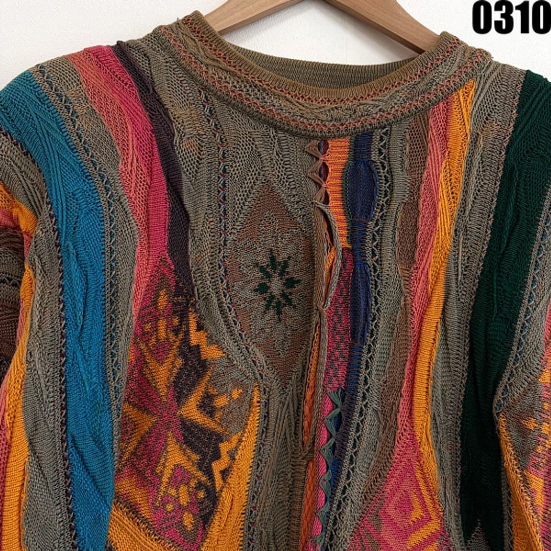 쿠지 케이블 니트 100 0310 상품이미지5