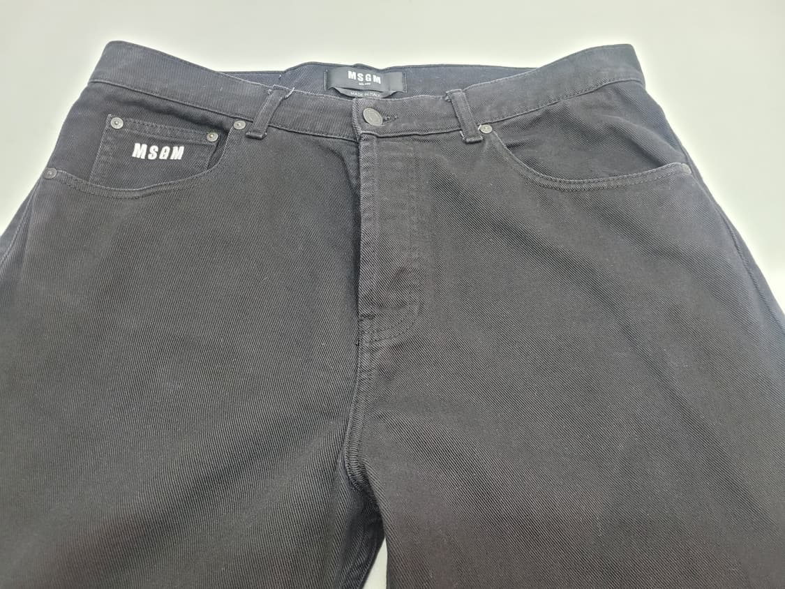 MSGM 로고 프린트 릴렉스핏 블랙진 청바지 / 남 50 (33정도)

 상품이미지3