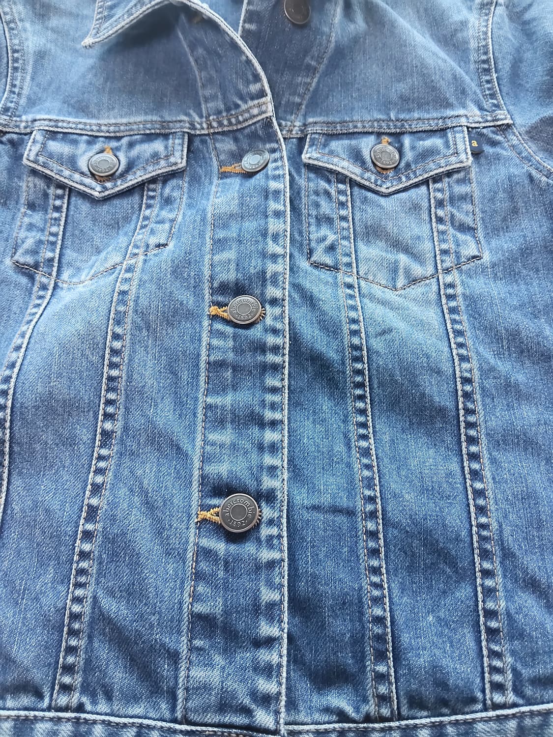 ABERCROMBIE & FITCH 아베크롬비 │ 여성용 L 데님 자켓 상품이미지4