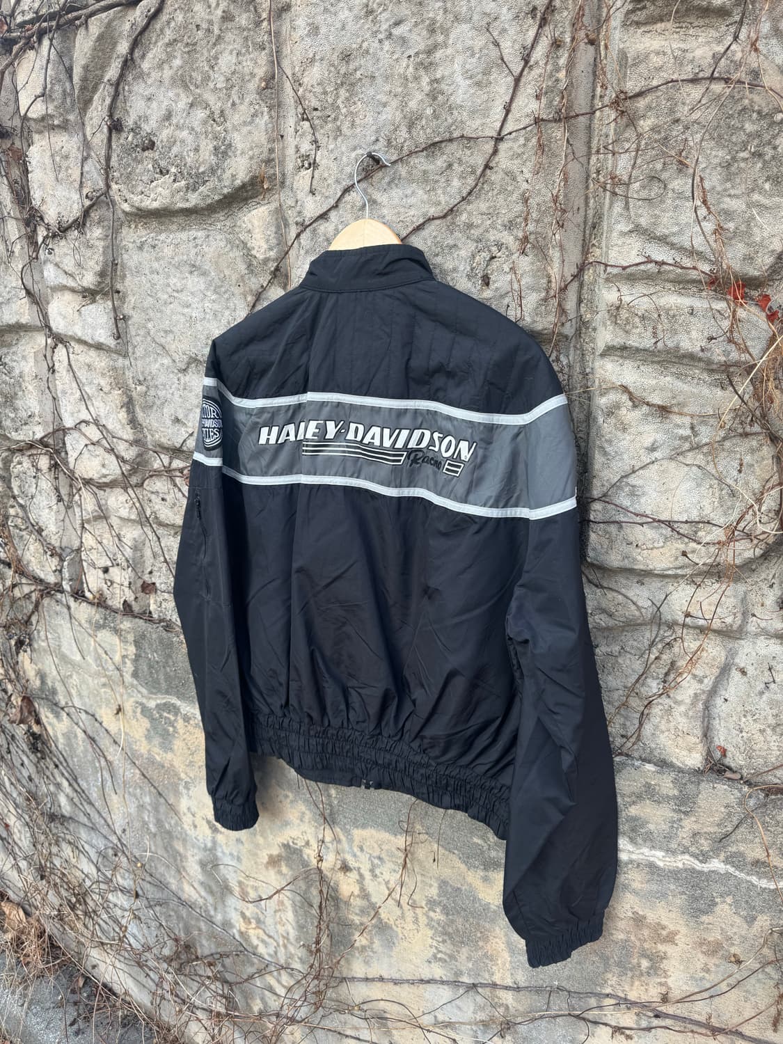 할리데이비슨 빈티지 자수 로고 프린팅 정비공 바람막이 퀄팅 자켓 상품이미지4