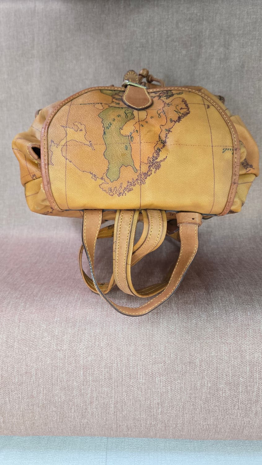 정품] 프리마클라쎄 알비에로 마르티니 세계지도 빈티지 백팩 상품이미지3