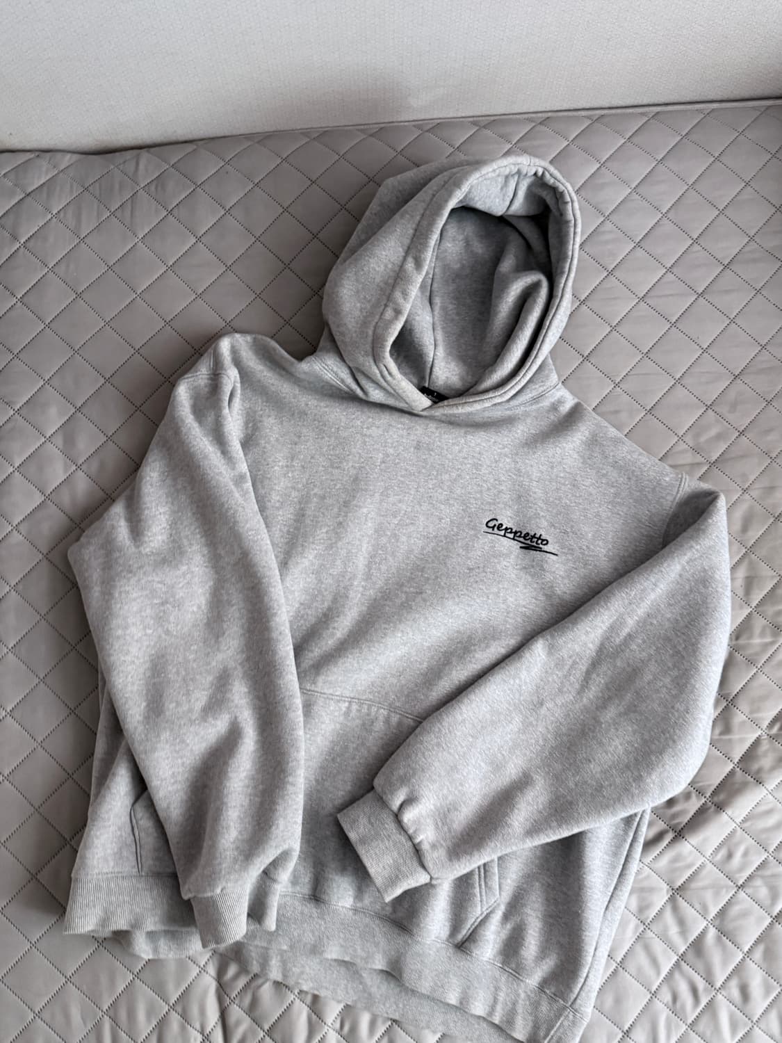 꼼파뇨 후드티 (그레이) 상품이미지2