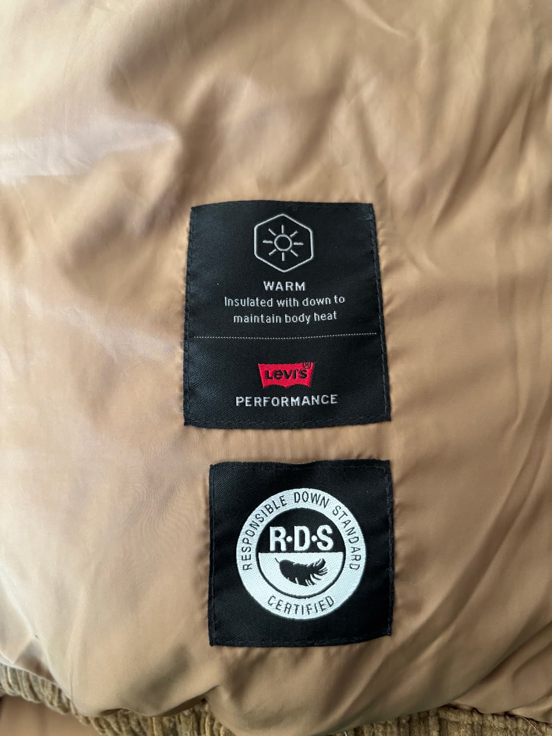 (XL) 리바이스 코듀로이 골덴 덕다운 패딩점퍼 상품이미지5