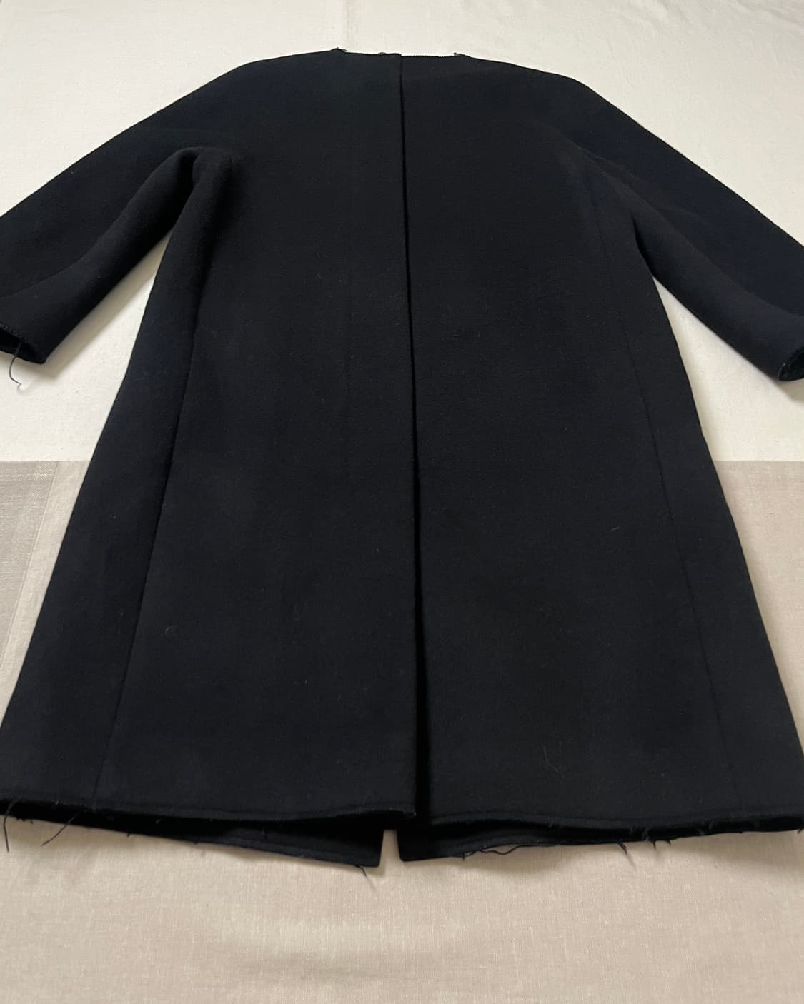 마르니 카라리스 멜튼 울 코트 marni 컷오프 노카라 상품이미지5