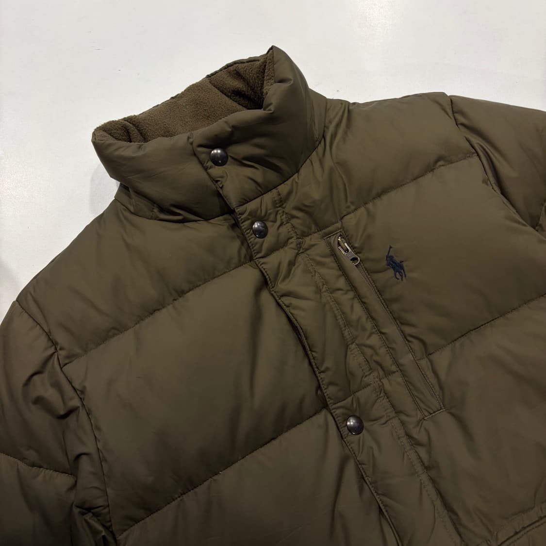 [L] 폴로 랄프로렌 카키색 다운 패딩 점퍼 C994 상품이미지3