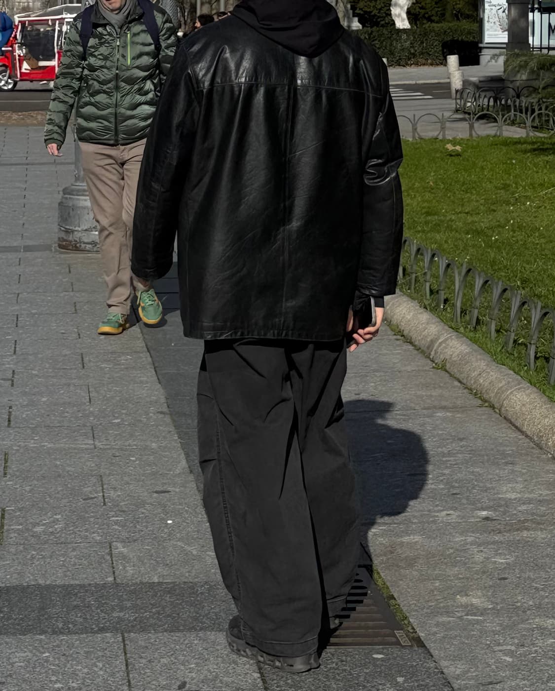 [M] 90년대 빈티지 burberrys 버버리 레더 자켓 카코트 상품이미지7