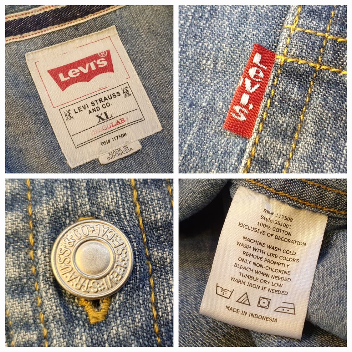 110.리바이스 클래식 데님셔츠 상품이미지6