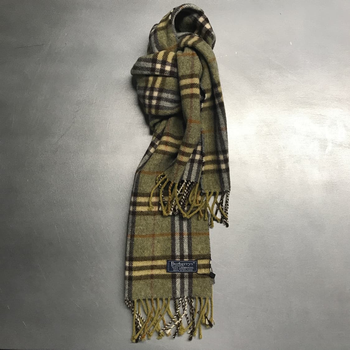 버버리 정품 램스울 머플러 카키 상품이미지1