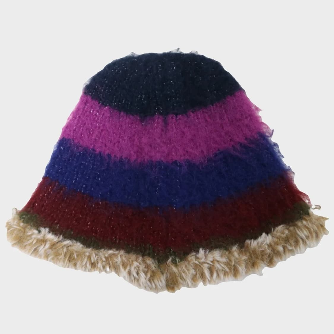 스트라이프 니트 버킷햇 63355 상품이미지2