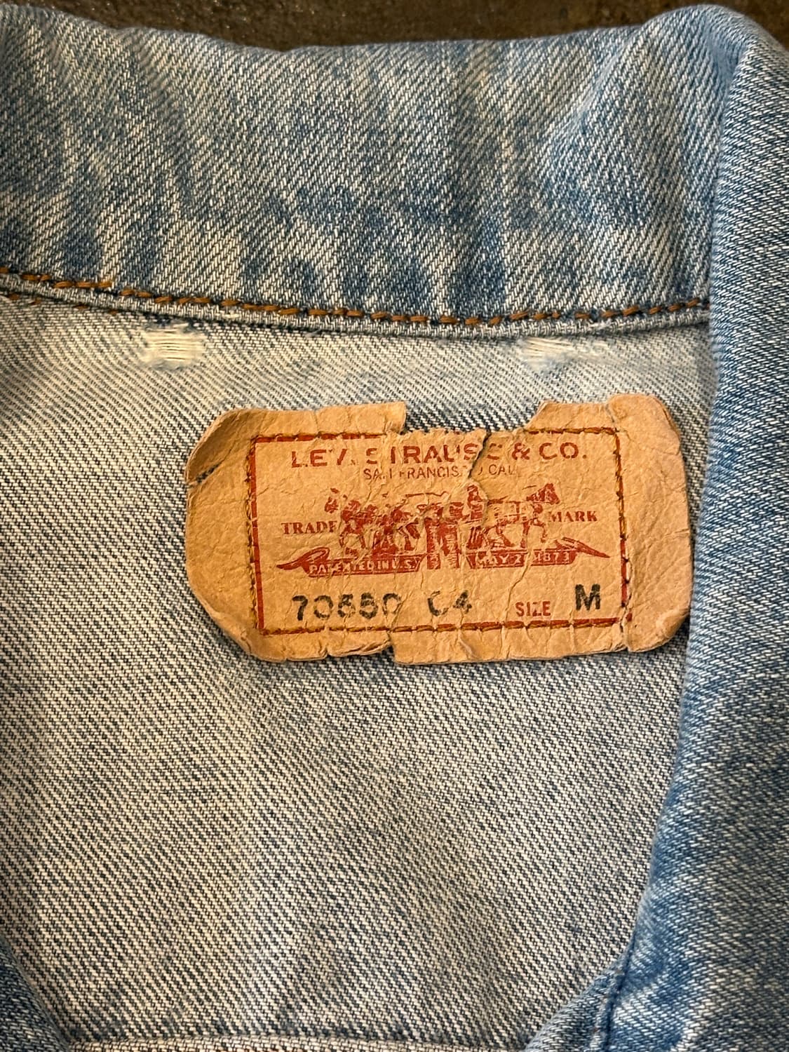 00s 리바이스 70550 데님 트러커 자켓 M 상품이미지5