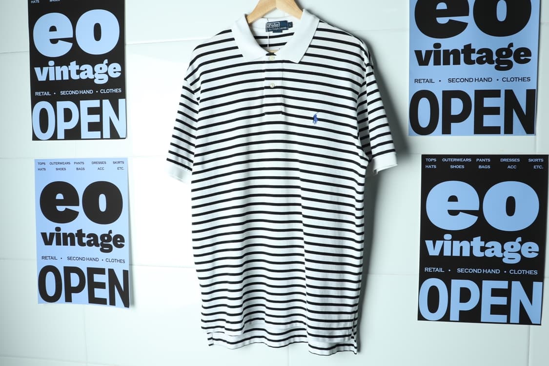 (L-3XL) 폴로 랄프로렌 반팔 카라 티셔츠 USA 흰검-H32908 상품이미지2