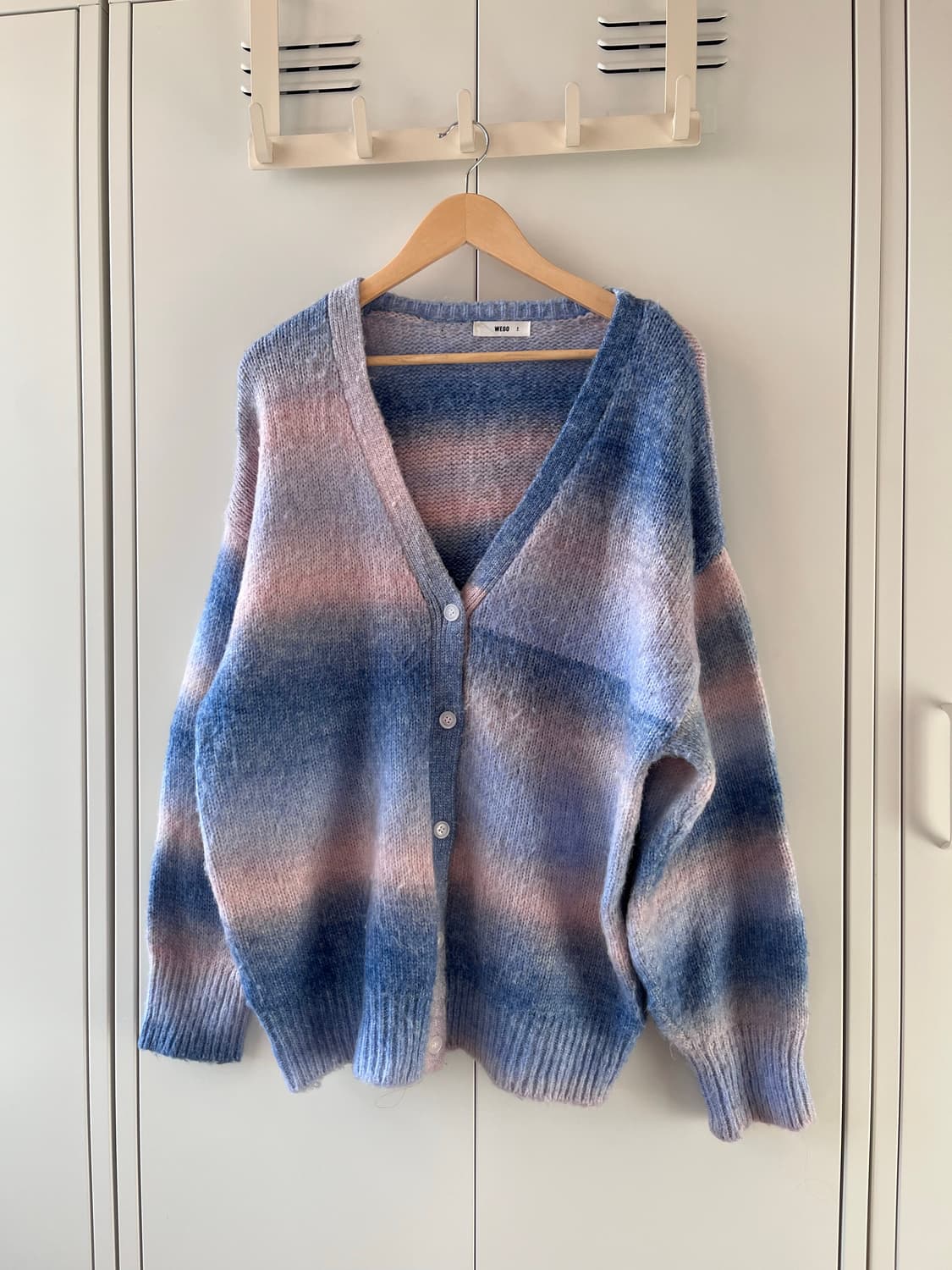 Wego  블루핑크 그라데이션 니트 가디건  상품이미지6