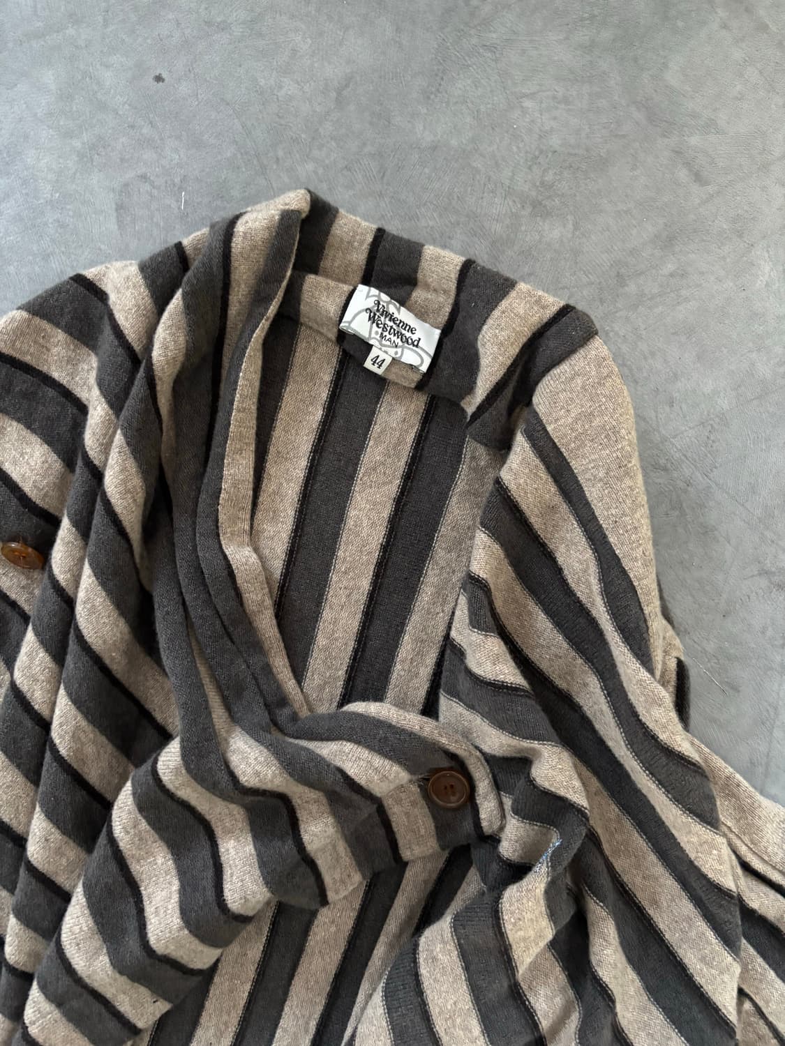 Vivienne Westwood  맨 드레이프 스트라이프 ORB 가디건 상품이미지5