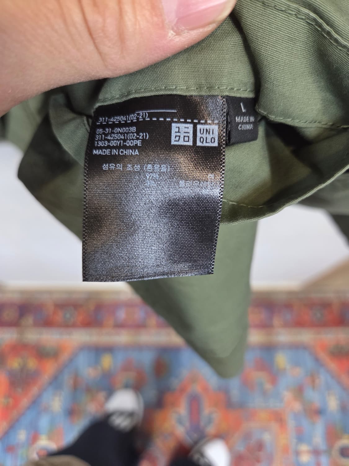 유니클로 워크웨어 스트레치 투버튼 블레이져 자켓 L 상품이미지3