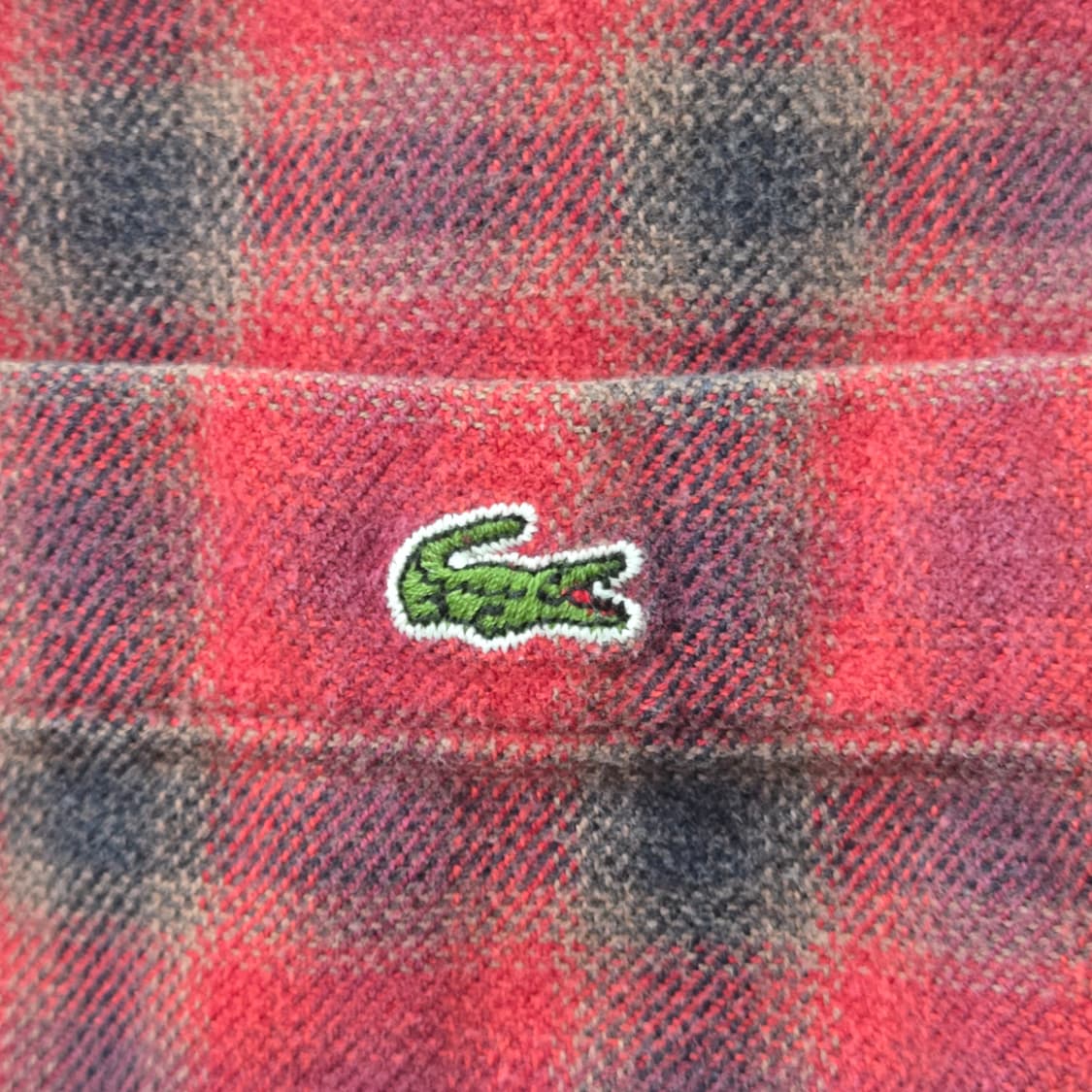 [40] 00’s LACOSTE 플란넬 체크 셔츠 상품이미지4