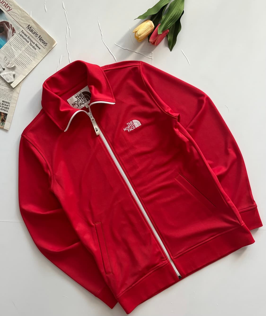 노스페이스 레드 트랙탑 져지 상품이미지1