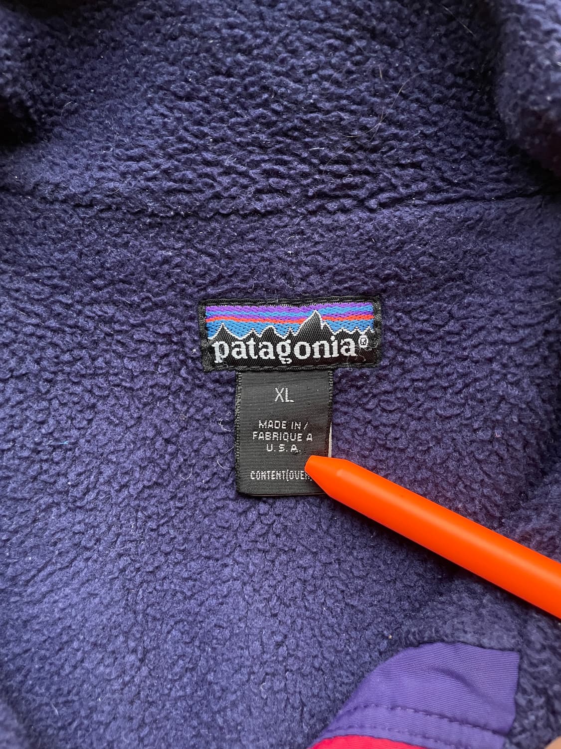 90s 파타고니아 쉘드 신칠라 봄버 자켓 레드 rare usa 상품이미지3