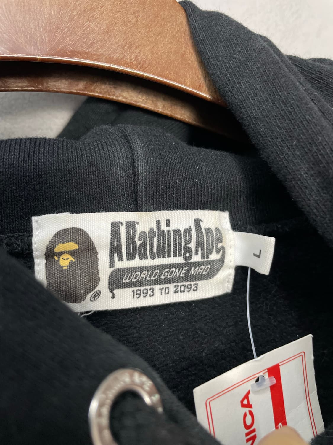 베이프 빅페이스로고 블랙 후드티 H1970 상품이미지6