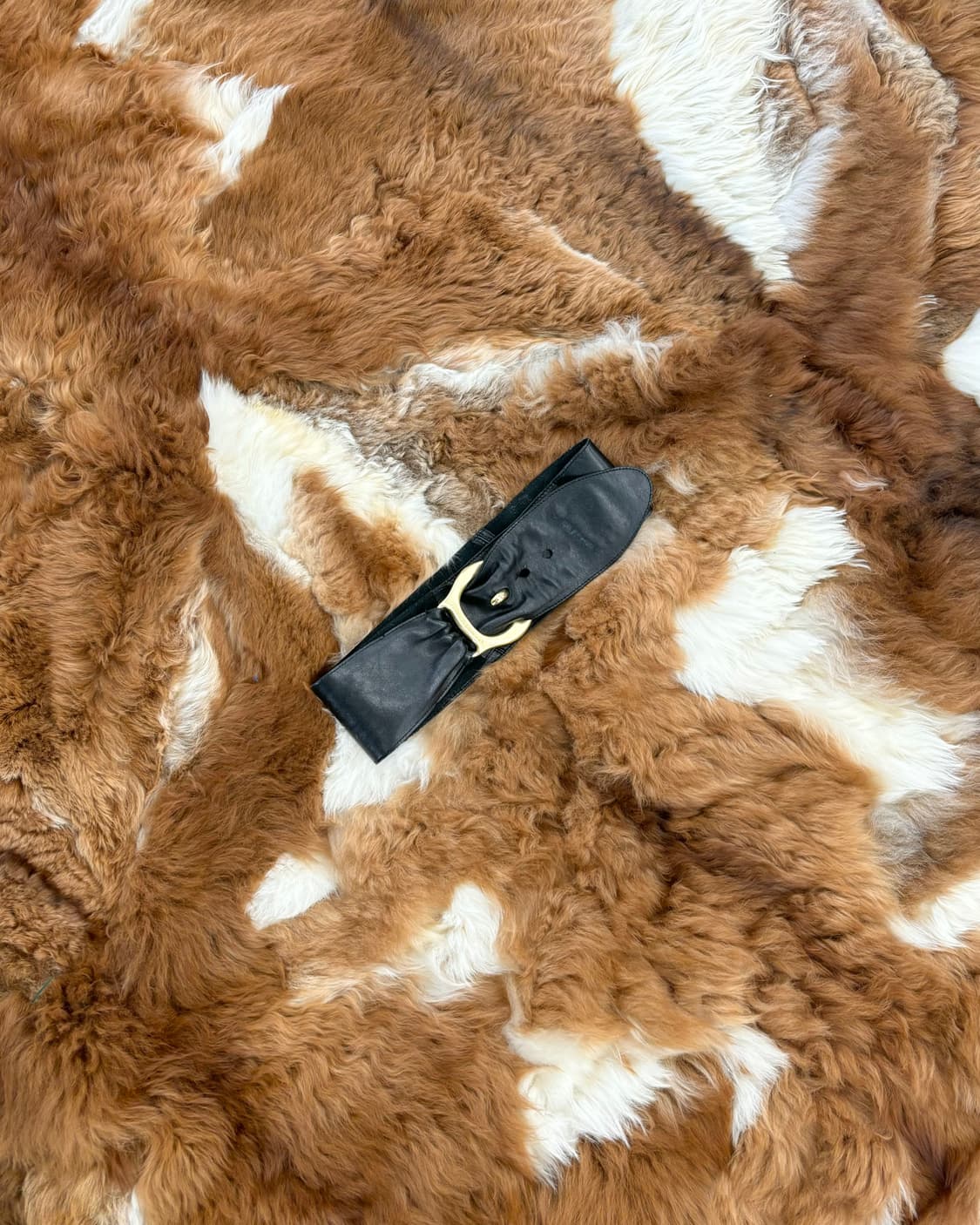 아르마니 익스체인지 블랙 와이드 밴딩 벨트 상품이미지1