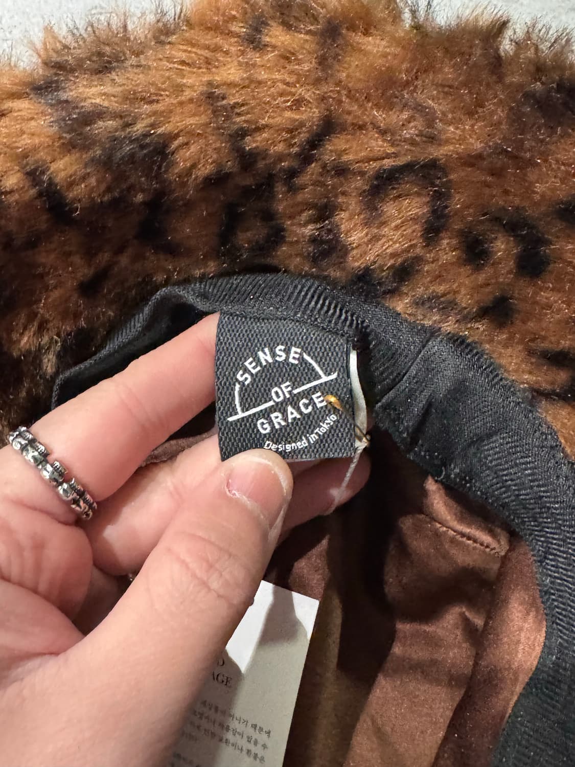 레오파드 퍼 버킷햇  상품이미지3