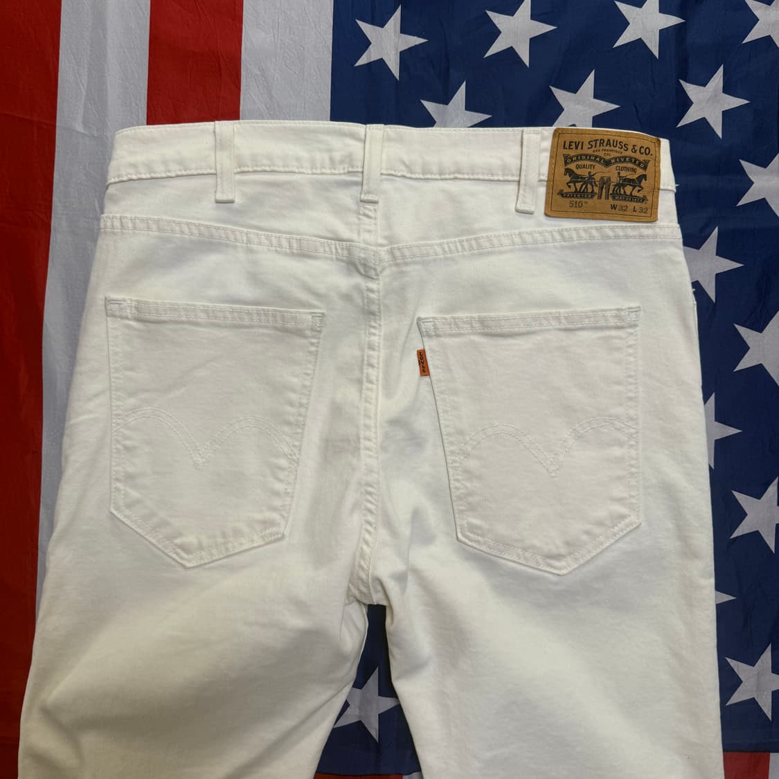 levi's 리바이스 510 오렌지탭 화이트진 32x32 상품이미지5