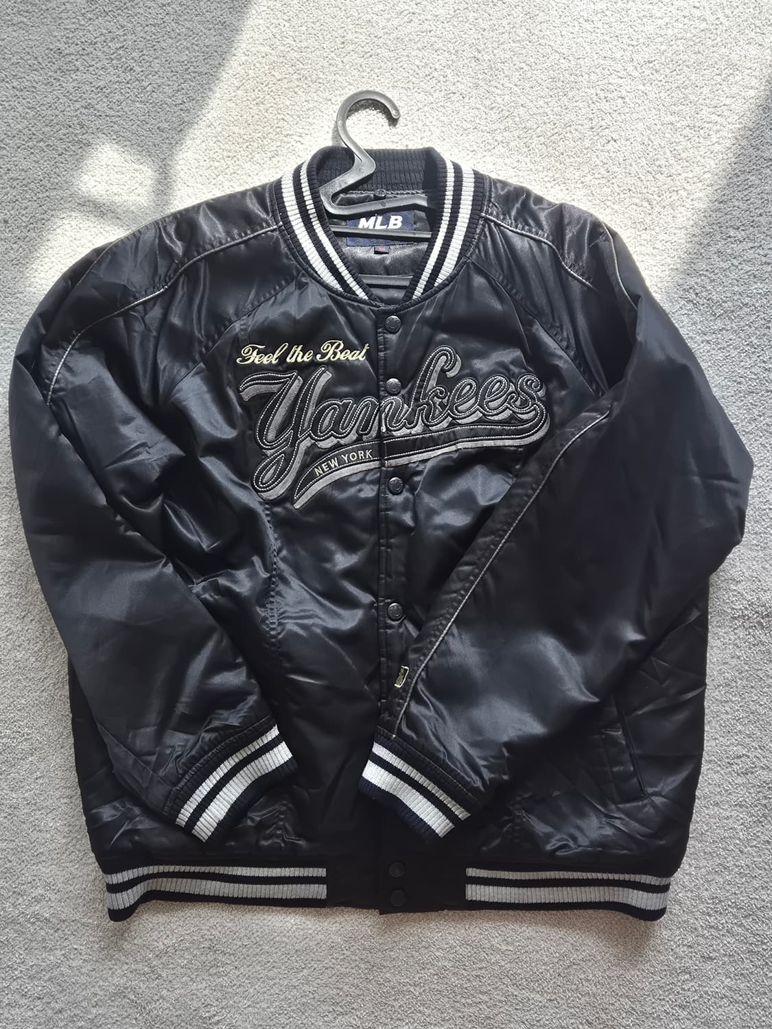 MLB 블랙 바시티 점퍼 XL 택포4.8 상품이미지1