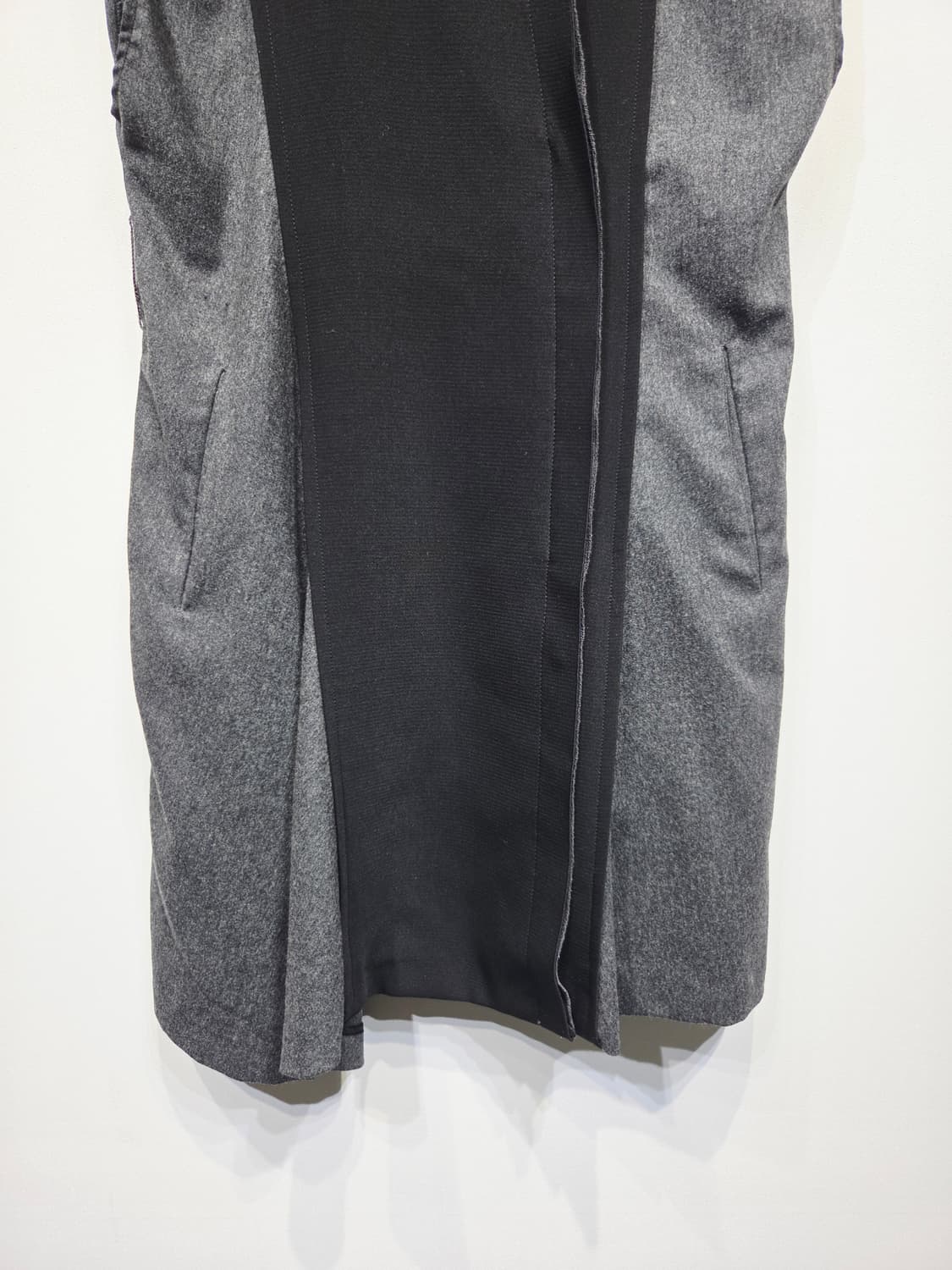 SYSTEM 시스템 배색 울 롱 베스트 조끼 상품이미지4