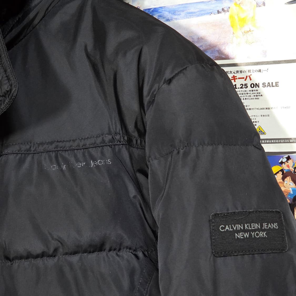 캘빈 클라인 빅 지퍼 포켓 블랙 덕다운 패딩 상품이미지4